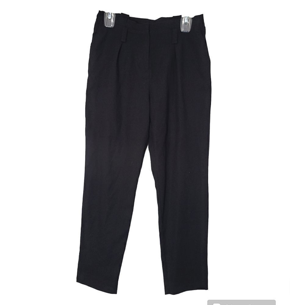 Mango basics high waisted cropped pants